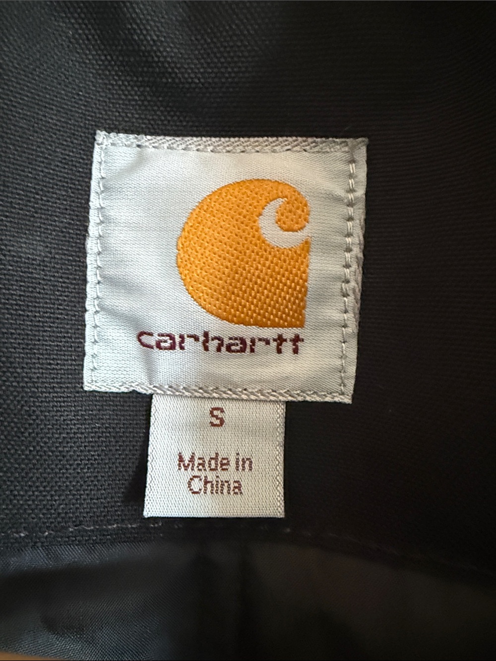 Carhartt Black Zip-Front Quick Duck Jacket - Picture 2 of 12